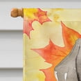 thumbnail image 3 of Carolines Treasures CK1822CHF Fall Leaves Weimaraner Flag Canvas House Size, 3 of 4