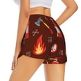 thumbnail image 3 of Goofa Fire Extinguisher Printed Women 2 in 1 Running Shorts,Quick Dry Athletic Workout Shorts,High Waisted Athletic Shorts with Liner Pockets-Small, 3 of 9