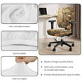 thumbnail image 7 of SCRAWLGOD Sloth Daisy Butterfly Tree Non-Slip Computer Office Chair Cover Elastic Comfortable Desk Chair Cover Easy to Install Breathable Swivel Chair Slipcover, 2 Pieces, 7 of 7