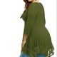 thumbnail image 1 of Jumpingount Vestido corto de encaje Color sólido Transpirable Casual Bordado floral Mujeres Swing Sundress Oficina Citas Ropa de verano Vestidos Verde 3XL, 1 of 6