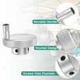 thumbnail image 4 of Uxcell Roue à Main en Alliage d'Aluminium 50mm OD 8mm avec Poignée Rotative Outil pour Machine à Laver, Argent, 4 of 6