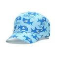 thumbnail image 2 of WUXIAN Toddler Girls Sun Hats Baseball Cap Baby Cap Sun Hat Print Dinosaur Animal Pattern And Solid Color Hat Summer Cute Bucket Hats,Sky Blue,One Size, 2 of 6