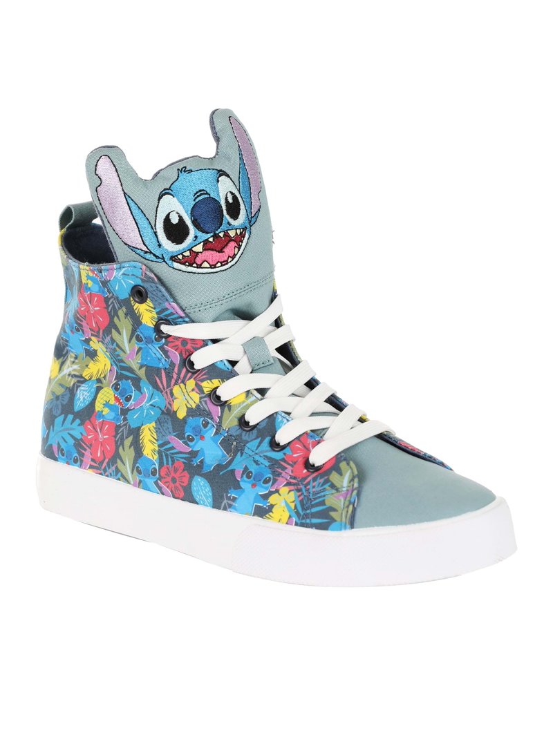 Unisex Lilo Stitch High Top Sneakers with Embroidered Graphics