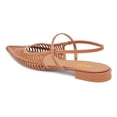 thumbnail image 3 of XYD Women Chic Pointed Cage Toe Studded Flats Strappy Slingback Sandals Cut-out Dressy Shoes Size 6 Brown, 3 of 4