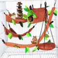 thumbnail image 1 of Juego de hamacas Hamiledyi, cama colgante con forma de hámster para mascotas pequeñas, 1 of 8