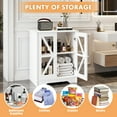 thumbnail image 5 of PinkSheep Bedside Table Nightstand End Table Accent Table with Storage for Bedroom Living Room, White, 5 of 10
