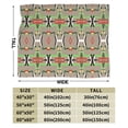 thumbnail image 3 of DouZhe Ultra-Soft Micro Fleece Lightweight Flannel Bed Blanket, Aztec Style Mosaic Drawing Print Cozy Warm Throw Blankets, 80"x60", 3 of 7