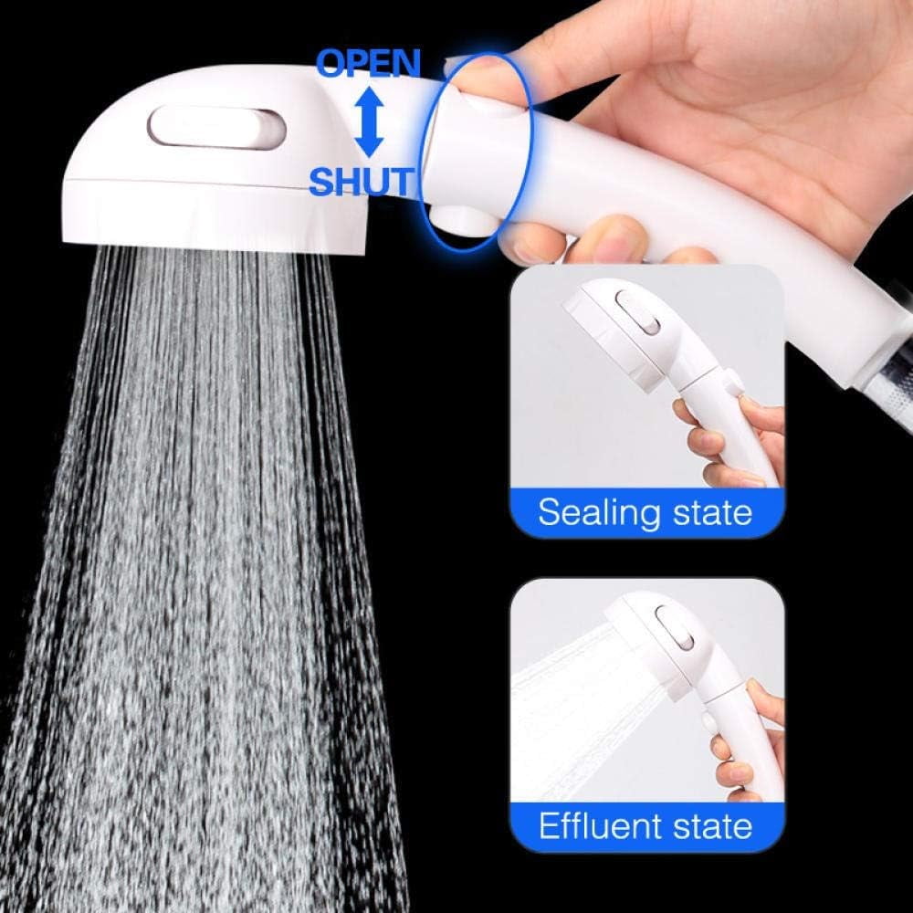 Shower Head Handheld Water Saving Rain Shower Head High Pressure 3 Stage Magic Spa Shower Head Mist for Bathroom Ceramic Ball Shower Showerhead
