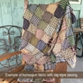40 Primitive Plaid Homespun 5"x 5" PreCut Quilt Squares Charm Pack by