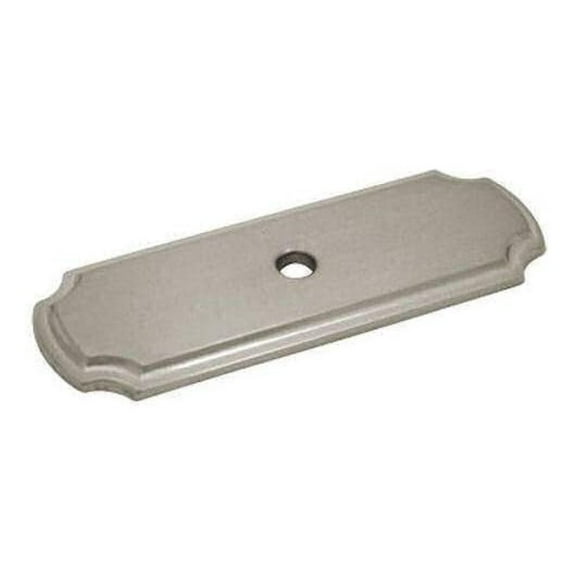 Cabinet Knob Backplates - 25 Pack B-112SN - Kitchen & Bathroom Cabinet Hardware - 2-3/4" Length, 1" Width - Finish Back Plate