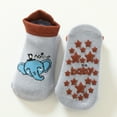 thumbnail image 2 of TOOYOU Baby Socks Non Slip Knitting Cute Animal Socks Toddler Boy Crew Socks With Grippers Baby Socks With Non-Skid Soles Size 6-12 Months, 2 of 4
