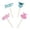 Multicolor, variant on dgysar 12-Piece Gender Reveal Cupcake Toppers Boy or Girl Blue Pink Paper Cake Picks for Baby Shower Birthday Party Supplies multicolor 12pc