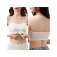 thumbnail image 6 of Qiylii Women Lingerie Strapless Front Buckle Lift Bra Wire-Free Anti-Slip Invisible Push Up Bandeau Bra, 6 of 7