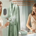thumbnail image 5 of Steamer for Clothes,2-in-1 1550W Turbocharged Garment Steamer & Iron ,3 Levels Smart Control Steaming,1.2L Detachable Tank,Auto Shut-Off,Self-Cleaning,Innovative Storage: Hang or Wall Mount, 5 of 7