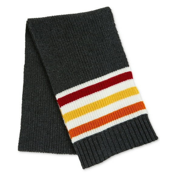 Nautica Mens Retro Striped Scarf, Grey, One Size