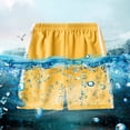 thumbnail image 5 of ITSAME Boys Girls Shorts, Lightweight Elastic Waist Athletic Fit Summer Casual Sport Shorts for Kids Yellow 9-10T, 5 of 9