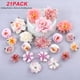 thumbnail image 3 of Paquete de 21 pinzas para el cabello con flores artificiales para boda, fiesta de graduación, peinado, tocado, decoración para mujeres y niños MFZFUKR BST3025297-2, 3 of 5
