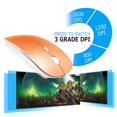 thumbnail image 3 of Mouse KLO recargable Bluetooth 5.2 de doble modo, color naranja, 3 of 7