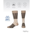 thumbnail image 6 of MeMoi Men's Houndstooth Bamboo Dress Crew Socks - Mens - Male, 10-13, Crockery, 6 of 7