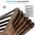 Zober Wooden Suit Hangers Smooth Finish Solid Wood Coat Hanger with