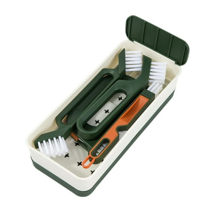 

Hand- Groove SpaceTile Joint Scrub Brush Kit Deep Detail Clean for Window Doors SpaceCleaning Tools(Green)