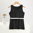 thumbnail image 4 of Lumivie Halter Tops For Women With Built In Bra Sexy Fitted Graphic Tshirts Shirts For Women Cropped Black Blouses For Women Party Women'S T Shirts Loose Fit Multi Pack, 4 of 6