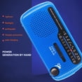 thumbnail image 3 of Radio de manivela de mano Universal 1200mAh USB portátil Radio de emergencia para exteriores alarma SOS para adultos accesorios para exteriores piezas JShteea  El nuevo, 3 of 9