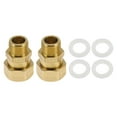 thumbnail image 1 of Accesorios de tubería de latón Unique Bargains 1/2" hembra x 1/2" macho unión de rosca interna externa 1.69" 2 piezas, 1 of 7