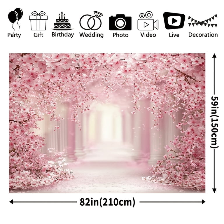 Cherry Blossom Backdrop Pink Flower Cherry Blossom Tree Wedding