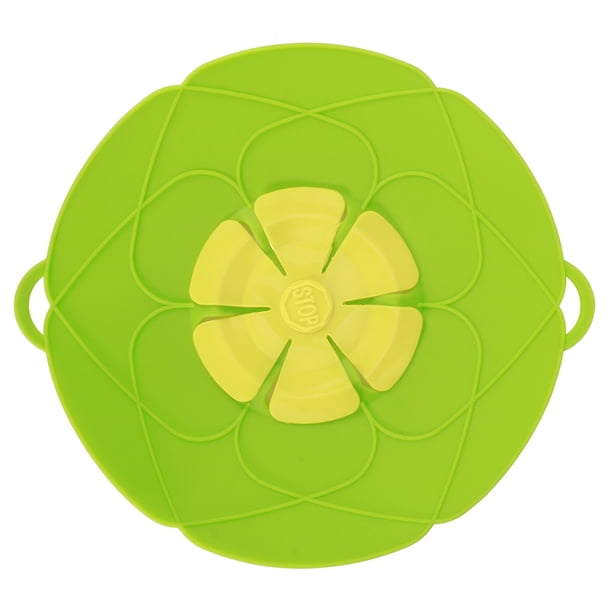 Tapa de olla Tapa de tapón de derrames 28CM Anti desbordamiento Tapón de derrames a prueba de polvo Tapa de silicona para ollas Herramientas de cocina de cocina Espesar Silicona ANGGREK Otros