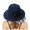 Navy, variant on AWZXDE Women's Solid Knit Lace Sun Hat with Bow, Foldable Wide Brim Beach Hat for Travel Grey,One Size