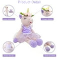 thumbnail image 4 of URMAGIC Unicorn Plush Doll, 17" Ballerina Stuffed Animal for Girls, Purple, 4 of 7
