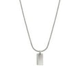 thumbnail image 1 of Collier en Acier Inoxydable Colliers Cube Argent Doré Q7 O0M0 Pendentif Brique, 1 of 9