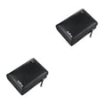 thumbnail image 1 of Billeteras para hombre Minnieouse de cuero PU Negro 2piezas, 1 of 6