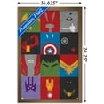 thumbnail image 3 of Marvel Comics - Avengers - Minimalist Grid Wall Poster, 14.725" x 22.375" Framed, 3 of 6