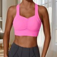 thumbnail image 3 of Einccm Women's High Impact Sports Bra Yoga Tank Top, Bare Feel Quick Dry Workout Bra, Breathable Polyester Stretch Fabric for Running Fitness and Daily Exercise, 3 of 6