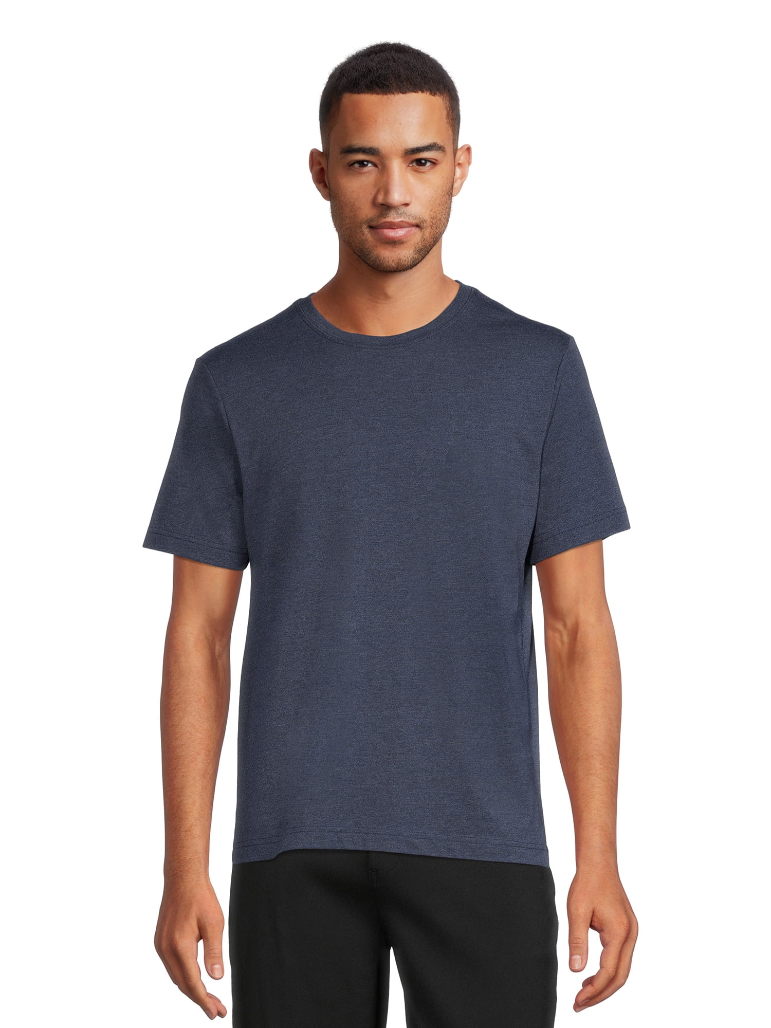 Athletic Works Men's and Big Men's Crew Neck Tee, 2-Pack, Sizes S-4XL