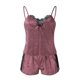thumbnail image 3 of Gibobby Pijamas para mujer Encaje Encaje Mujer Traje Ropa de dormir Ropa de dormir Lencería Sexy Mujer Trajes y conjuntos(Rosa,XL), 3 of 5