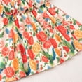 thumbnail image 6 of ITSAME Toddler Girls Dress, Floral Print Crewneck Ruffle Summer Fashion Casual Sleeveless Dress Multicolor 3-4T, 6 of 6