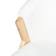 thumbnail image 5 of GDF Studio Innovative Modern Accent Chair with Curved Backrest, White, 5 of 8