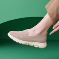 thumbnail image 6 of Women's Knitted Mesh Lightweight Walking Sneakers Casual Lightweight Arch Support Slip On Orthotic Soft Sole Shoes Breathable Non Slip Work Shoes, 6 of 8