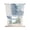 Navy, Slate, White, variant on Teal Grey Palm Leaves Tie Up Curtains for Small Windows,Adjustable Rod Pocket Valance 45 Inch Short, Summer Botanical Tropical Leaf Window Treatment Balloon Roman Blind Shade, 34" x 45"