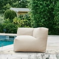 thumbnail image 7 of Evita Beige Outdoor Lounge Furniture , Outdoor Bean Bag Chair,Patio Lounger Comfy Couch, Water-Resistant Olefin Fabric, High-Density Foam Filled Comfy Beach Chairs, 7 of 7