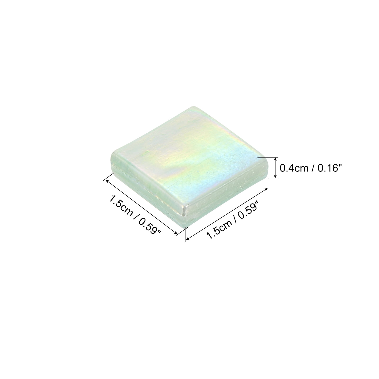 Uxcell 260Pcs Mosaic Tiles, Micro Glass Tiny Mini Mosaic Tile DIY Hobbies Handmade Crystal Free Stone Pale Forest Green
