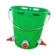thumbnail image 4 of Cubo alimentador para terneros, balde fácil instalación, práctico, 8 litros con báscula, accesorios, cubo leche alta durabilidad. Verde con 3 pezones, 4 of 8