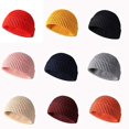 thumbnail image 2 of Morttic Unisex Winter Trawler Beanie Hat Short Retro Ribbed Fisherman Skullcap Knit Cuff Beanie Cap(Gray), 2 of 6