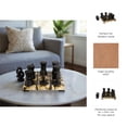 thumbnail image 6 of Decorative Wooden Tic Tac Toe Tabletop Game with Unique X's and O's Design - Classic Living Room Decor for Coffee Table and Game Room Decor - Perfect Family Game Night or Decor Accent - 5", Brown, 6 of 14