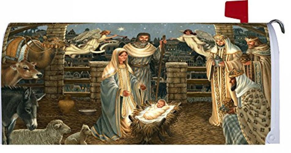 “Royal Nativity” Holy Family, Wise Men Christmas 12"x18" Standard