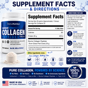 Collagen Peptides Powder Contains Vital Proteins for Skin Hair Nails and Joint Health, Non GMO Gluten Free 25, 20mg Servings