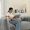 thumbnail image 6 of Giant Bean Bag Chair - Oversized Bean Bag Couch for Adults and Kids, Big Bean Bag Sofa Chair Floor Sofa with Pillows and Stuffer for Gaming, Reading, Dorm Apartment Living Room - Grey, 6 of 8